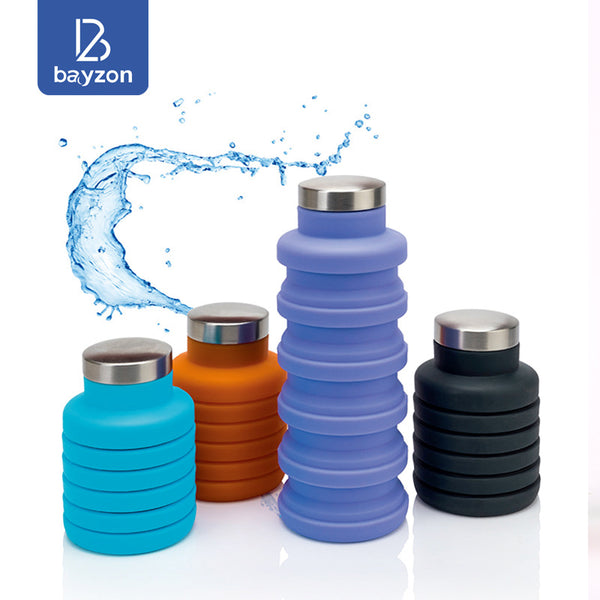 Silicone Soft Reusable Portable Collapsible Travel Water Bottle